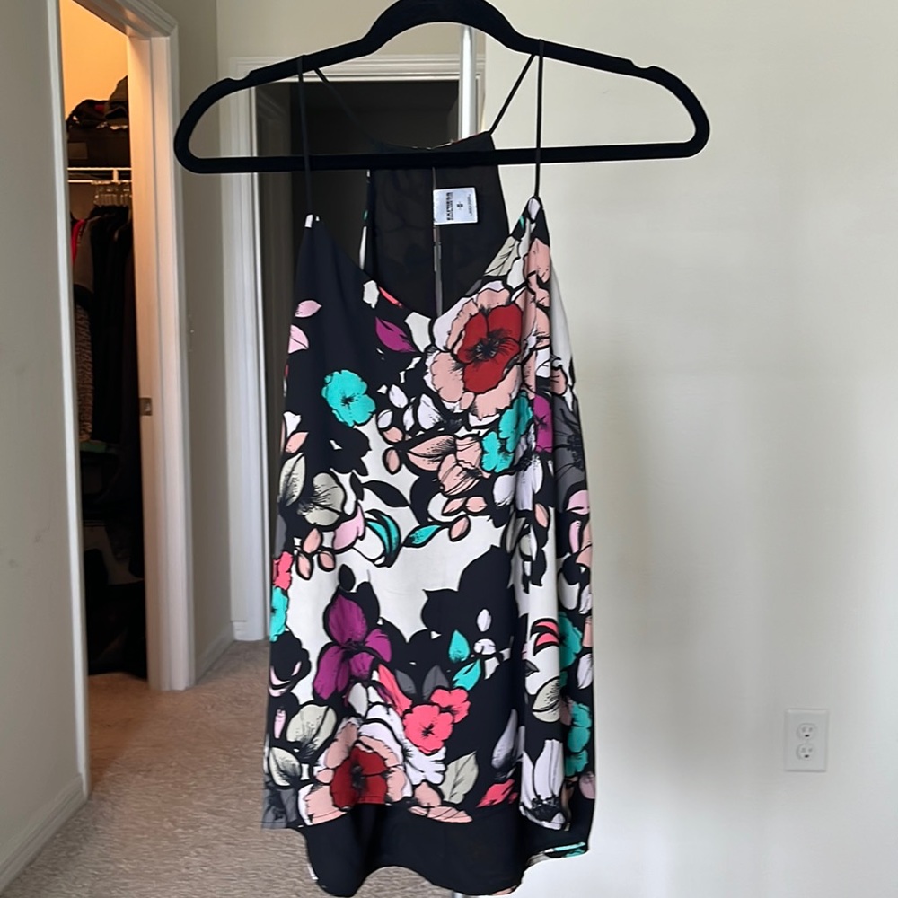 Express floral sexy halter top